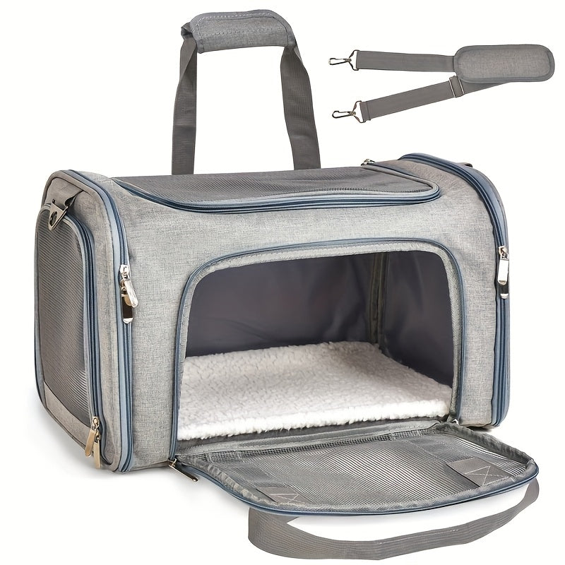 Cat Carriers Dog Carrier Pet Carrier For Small / Medium Cats Dogs Puppies (Up To 25lbs), Airline Approved Small Dog Carrier Soft Sided, Collapsible Waterproof Travel Puppy Carrier