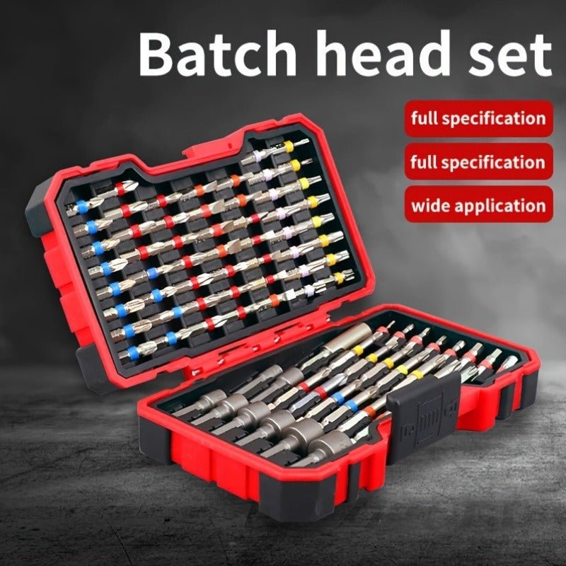 83-Piece Screwdriver Bit Set - Metal Drill Bits for Electric and Manual Screwdrivers, Phillips/Flat/Square Heads, Compatible with Computers, Smartphones, and Laptops