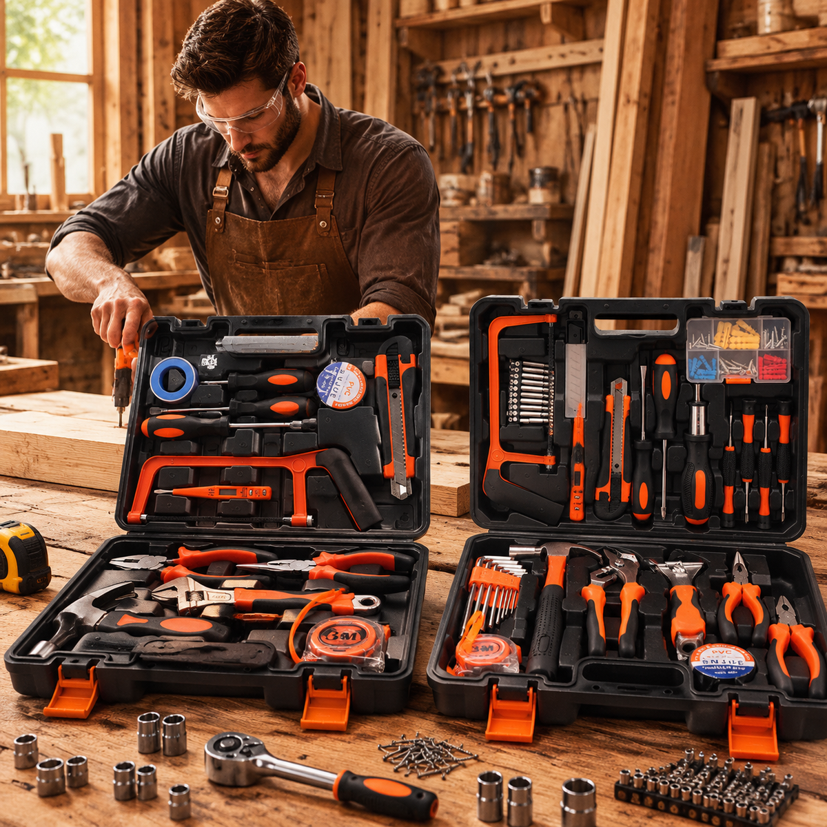 Tool Set Home Repair Tool Kit for Men Women College Students,Household Basic Hand Tool Sets with Case for Home Maintenance,Dorm Essentials and DIY Projects