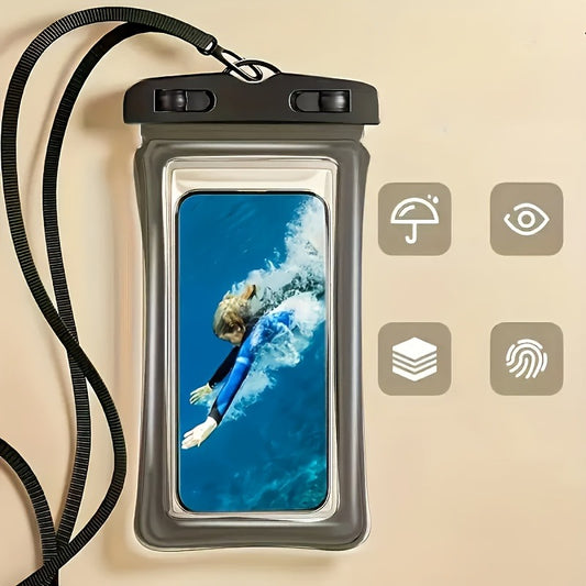 Waterproof Phone Pouch, Waterproof Phone Case for iPhone 17/16/15/14 Pro Max, Cell Phone Dry Bag for Beach & Cruise Essentials, Touch Screen, Lanyard Included, 2 Pack