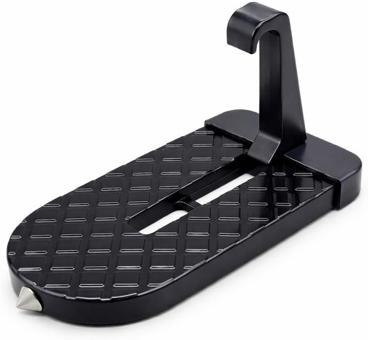 Car Door Step with Roof Rack Mount – Heavy Duty 400lb Capacity, Anti-Slip Foldable Aluminum Step for Cars, Trucks & SUVs – Easy Access for Roof Rack, Kayaks, Bikes – Universal Fit, Compact Storage