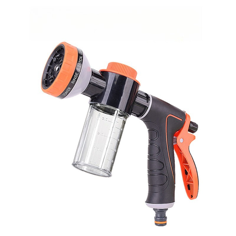 Garden Hose Nozzle, ABS Water Spray Nozzle with 10 Adjustable Watering Patterns, Slip Resistant for Watering Plants, Lawn& Garden, Washing Cars, Cleaning, Showering Pets & Outdoor Fun.