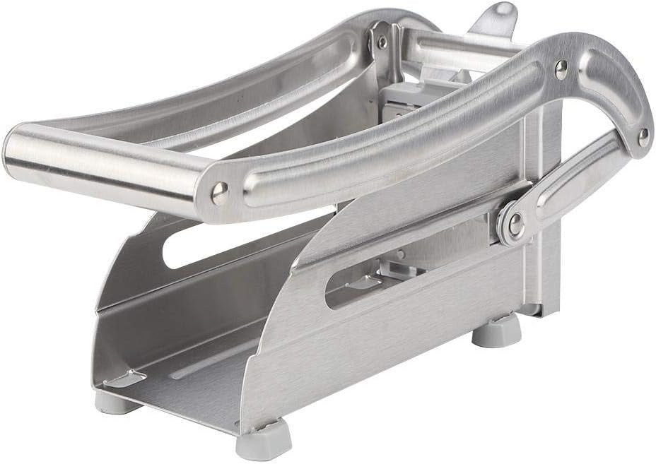 French Fry Cutter for Potatoes, Professional Grade | Durable stainless steel, easy lever operation, fast cutting. Ideal for family meals, parties and batch food prep