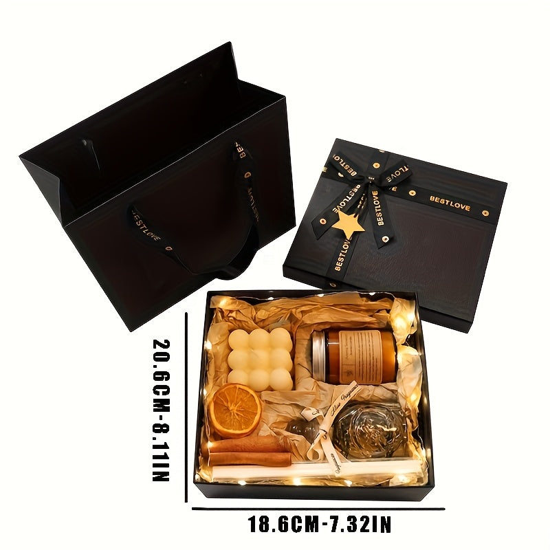 Aromatic Candle Gift Set | Creative Glass Cup Indoor Scented Candles | Atmosphere Enhancing Fragrance Gifts - Perfect Christmas Gift