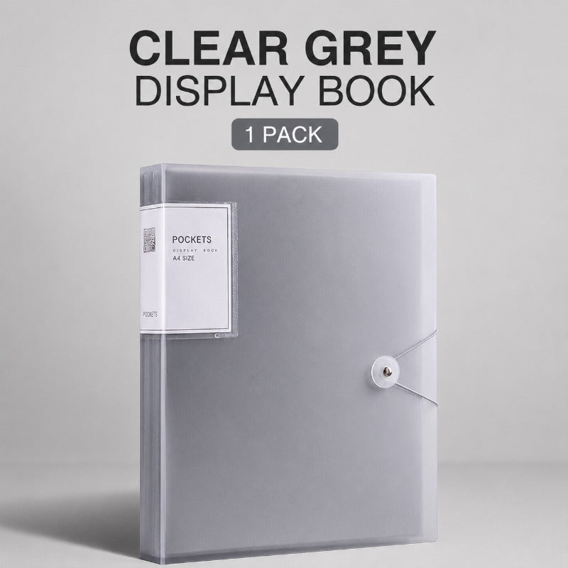 Presentation Binder with Clear Plastic Sleeves (Aqua), Folder for Artwork, 60 Pockets Display Pages of A4 Size Documents, Kids Art, Keepsakes, Acid-Free Poly Portfolio Binder