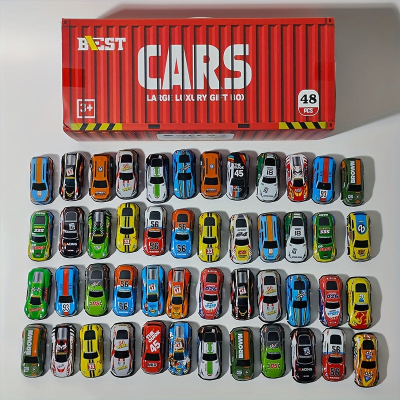 48PCS Metal Pull Back Cars Toy for Kids, Toy Cars for Kids Ages 3-12, Race Cars Party Favors for Kid Toys, Party Favors Birthday Gift for Boys Girls