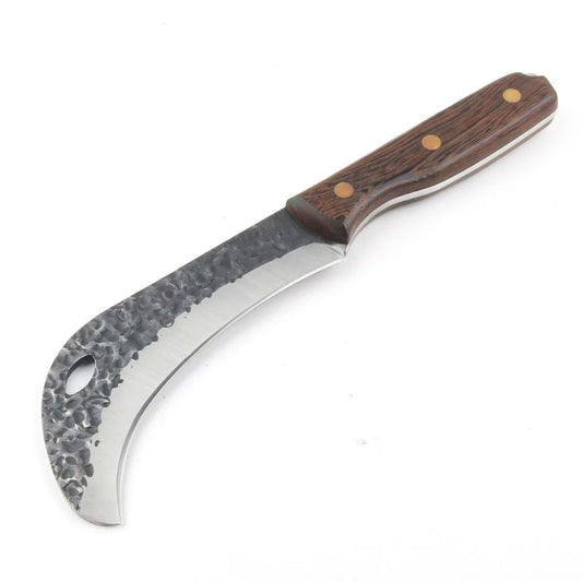 Serrated Grass Sickle , Gardening/Landscaping Hand Sickle with Grip,Hand Scythe for Manual Harvesting and Weed Clearing