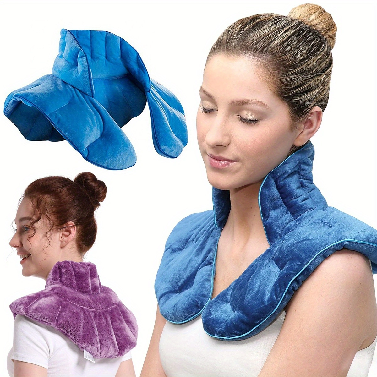 Microwave Heated Neck Heat Pad - Neck and Shoulder Relaxation Heat Compress Pack, Multifunctional Waist and Back Pad/ Reusable Heat Compress Bag Office and Home Therapy Protective Gear