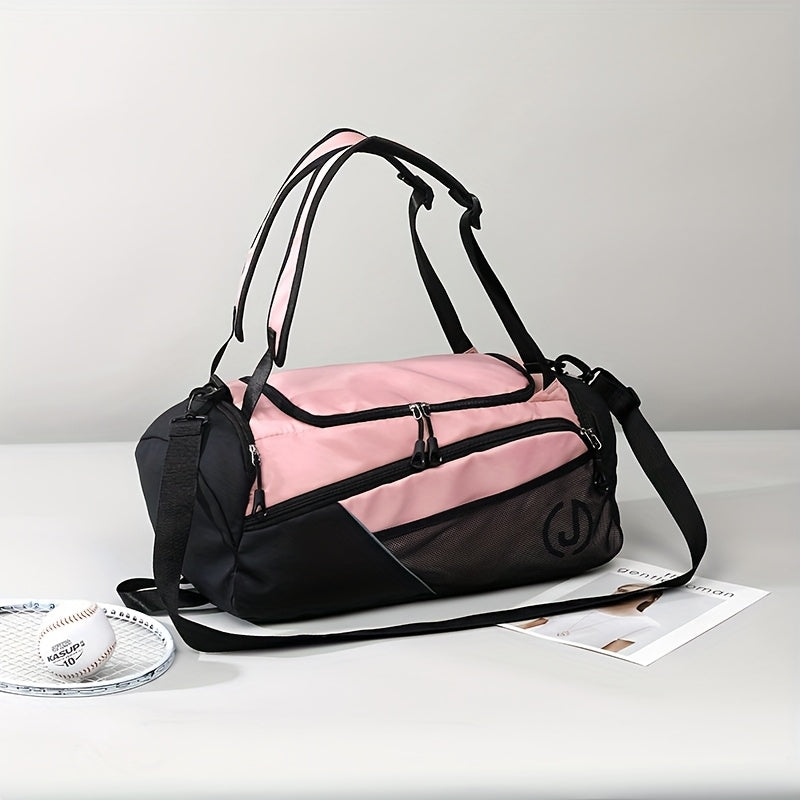 Travel Backpack for WomenLarge Capacity Travel Bag- Versatile Gym And Business Trip Luggage with Shoe Pouch Casual Daypack for Weekender Business Hiking, Pink