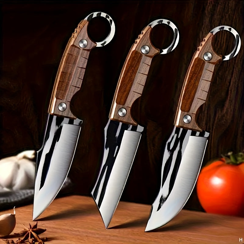 3-Piece Full-Tang Boning Knife Set with Sheaths