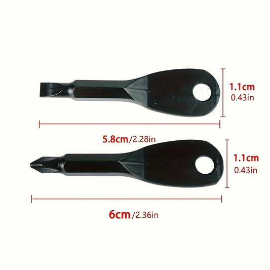 Pocket Screwdriver Set (Pack of 6) - Best Stocking Stuffers - EDC Keychain - Portable Repair Tool for Small Projects, Furniture - Compact & Ergonomic Flat Head & Phillips Key Screwdriver