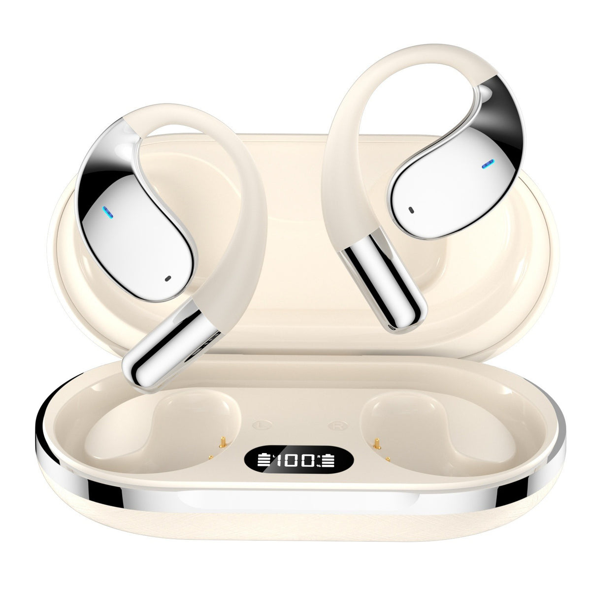 AI Translation Earbuds - Bone Conduction Wireless 6.0 Headphones with Real-Time Translation in 156 Languages, 6 Microphone Noise Cancellation, and Live Meeting Transcription