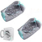 Shoe Washing Machine Bag, 2Pcs Set Reusable Sneaker Laundry Bag with Fluffy Chenille Microfiber 360° Deep Cleaning & Durable Zipper, Yellow/Blue/Grey Soft Mesh, for Sneakers Running Shoes Washer & Dryer