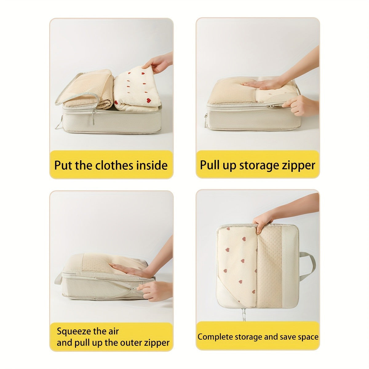 Mesh Compression Storage 5pcs Set Shoe Bag Bundle Pocket Storage Bag Set Large Capacity Storage Bag Visible Suitcase Organizer Bag Classification Bag