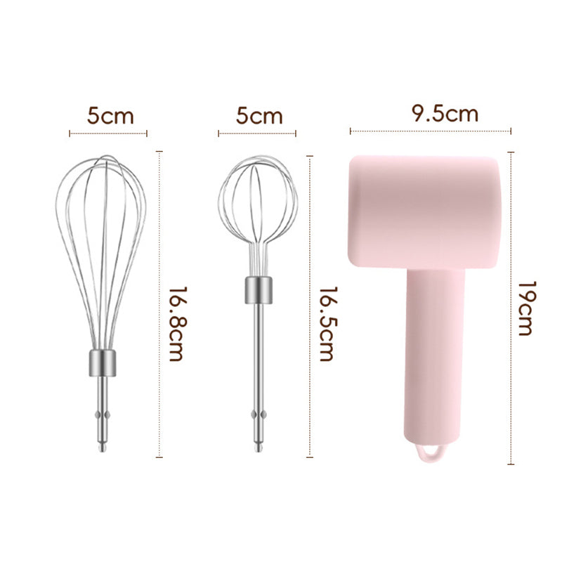 Hand Whisk Electric Hand held Mixer ,Two Whisk Mount for Eggs, Cream, Batters, Wireless & RechargeableSuitable for Kitchen and Outdoor Use Gifts Can Be Given as Gifts