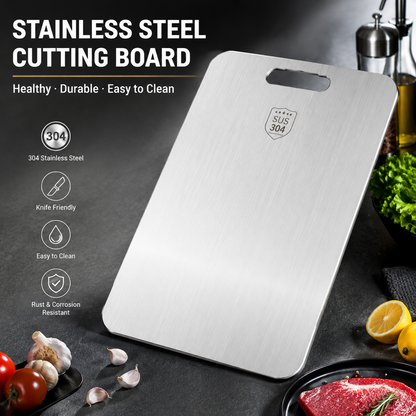 Titanium Cutting Board, NonToxic MetalChopping BoardSet, DishwasherSafe & Warp Proof