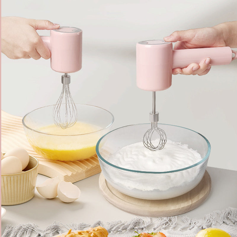 Hand Whisk Electric Hand held Mixer ,Two Whisk Mount for Eggs, Cream, Batters, Wireless & RechargeableSuitable for Kitchen and Outdoor Use Gifts Can Be Given as Gifts