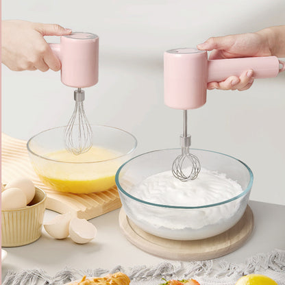 Hand Whisk Electric Hand held Mixer ,Two Whisk Mount for Eggs, Cream, Batters, Wireless & RechargeableSuitable for Kitchen and Outdoor Use Gifts Can Be Given as Gifts