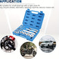 17-Piece Motorcycle Wheel Bearing Tool Set | Includes Bearing Race, Seal Driver, and Bearing Support Tools for Efficient Maintenance and Repair
