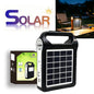 Portable Solar Power Bank Power Station, Mini Solar Lighting System With Replaceable Lithium Battery, USB Output For Charging Cellphone, Built-in Torch Light, Optional UFO LED Bulb For Household Outdoor Camping Power Failure Emergency Supply
