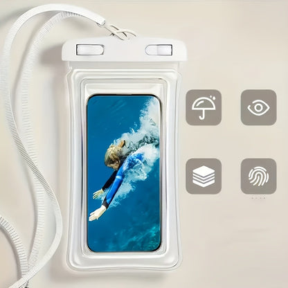 Waterproof Phone Pouch, Waterproof Phone Case for iPhone 17/16/15/14 Pro Max, Cell Phone Dry Bag for Beach & Cruise Essentials, Touch Screen, Lanyard Included, 2 Pack