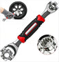 52 in 1 Socket Wrench, Stainless Steel Multi-Function Tool With 360 Degree Rotating Head, Suitable for Home, Bicycle, Motorcycle, Car Repair