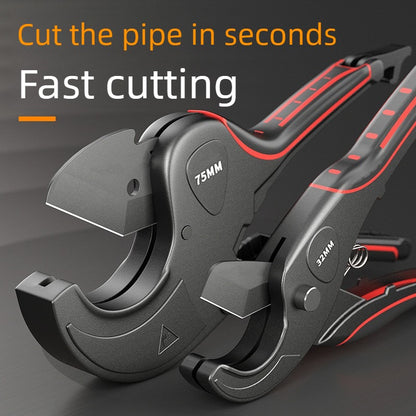 Professional PVC Pipe Cutter - Self-Locking Ratchet Pipe Cutting Tool for Hot-Melt Tubes, Durable Water Pipe Shears for Precise Pipe Cutting