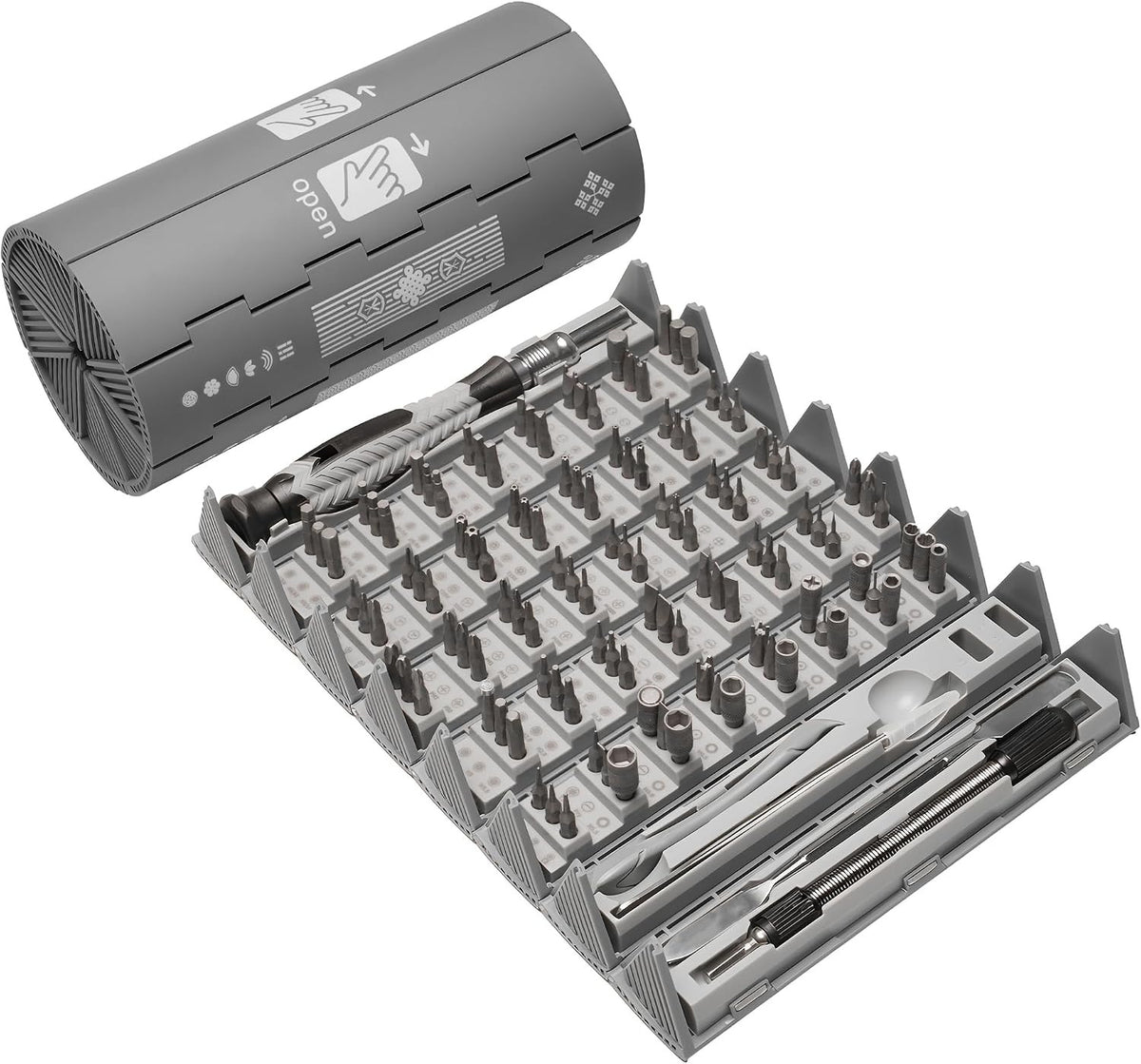 126-in-1 Precision Screwdriver Set, Professional Magnetic Mini Repair Tool Kit for Phone, Computer, Watch, Laptop,  Ring Doorbell, Eyeglass, Electronic, [Bearing Steel] Screw Driver