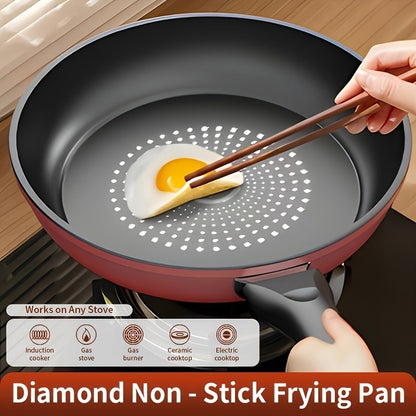26cm Cast Iron Non-Stick Frying Pan - Lightweight Smokeless Skillet, Induction Compatible for Gas and Smooth Top Stovetops, Ideal for Steak, Pancakes, and Breakfast Cooking