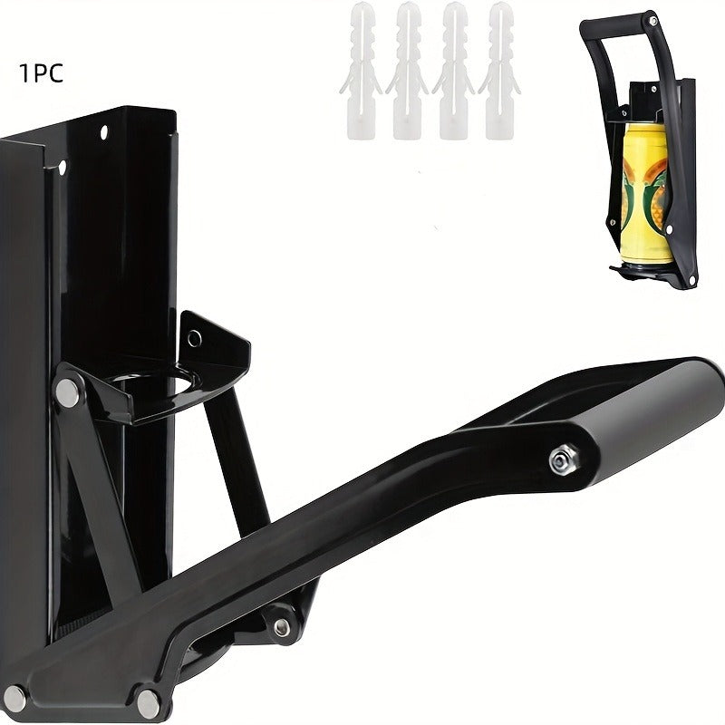 Metal Can Crusher. Smasher - Black | Heavy-Duty Recycling Smasher for Aluminum Seltzer, Soda, Beer Cans and Bottles, Gadgets for Home