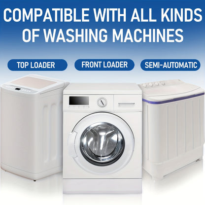 24-Pack Heavy-Duty Washer Cleaning Tablets - Deep Cleaning Solution for Front Load and Top Load Washers, Odor Eliminator and Scale Remover, Compatible with All Washing Machines, Efficient Washer Cleaner Tabs