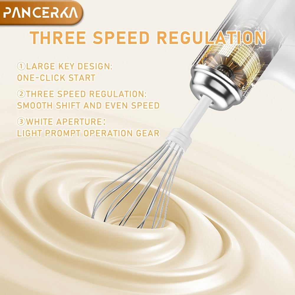 Hand Whisk Electric Hand held Mixer ,Two Whisk Mount for Eggs, Cream, Batters, Wireless & RechargeableSuitable for Kitchen and Outdoor Use Gifts Can Be Given as Gifts