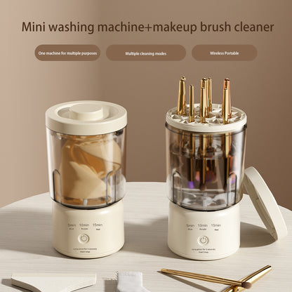 Underwear Washing Machine, Upgrade 1.6L Mini Portable Washing Machine Rechargeable Underwear Washer Deep Cleans Small Clothes for Apartment, Dorm, RV, Travel & Use (White)