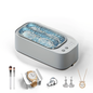 Ultrasonic Jewelry Cleaner, Jewelry Cleaner Machine, Professional Sonic Cleaner with One-Touch Operation, Sonic Cleaner for Rings, Glasses, Jewelry, Dentures White