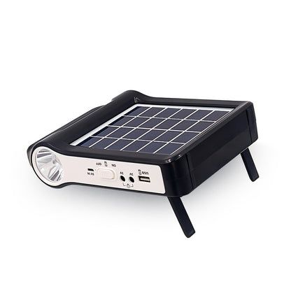 Portable Solar Power Bank Power Station, Mini Solar Lighting System With Replaceable Lithium Battery, USB Output For Charging Cellphone, Built-in Torch Light, Optional UFO LED Bulb For Household Outdoor Camping Power Failure Emergency Supply