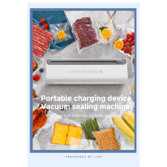 Free Shipping Compact Vacuum Sealer, Portable Food Sealing Machine