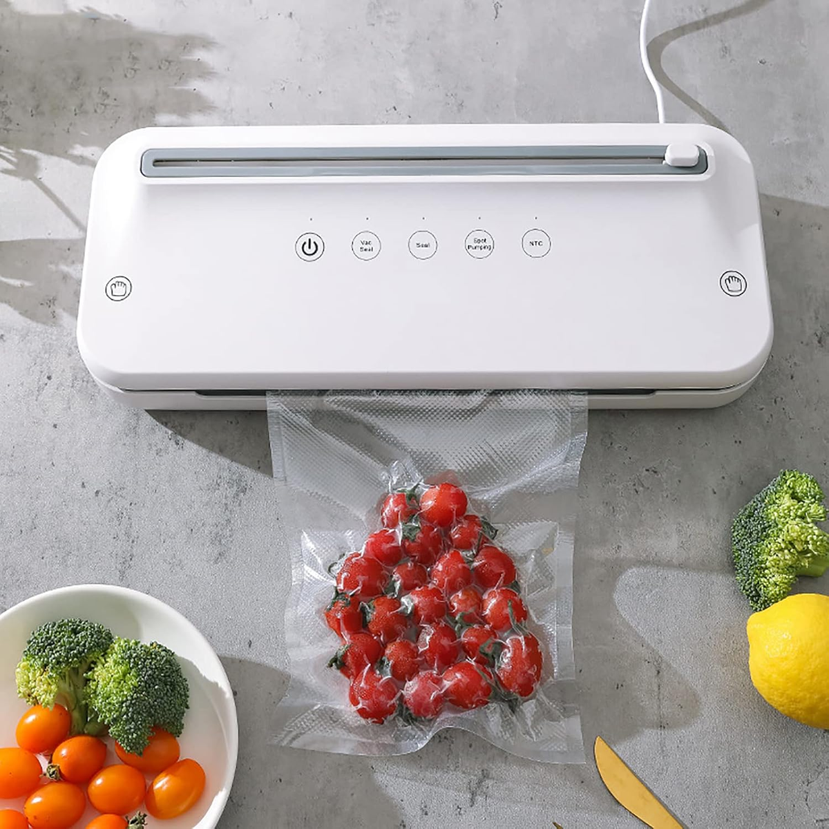 Free Shipping Compact Vacuum Sealer, Portable Food Sealing Machine