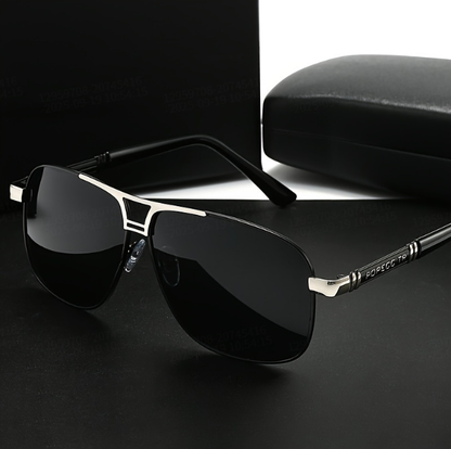 Double Bridge Polarized Sunglasses, Metal Frame UV400 Protection Pilot Sunglasses, Anti-Glare Driving Fishing Outdoor Sports Sun Glasses
