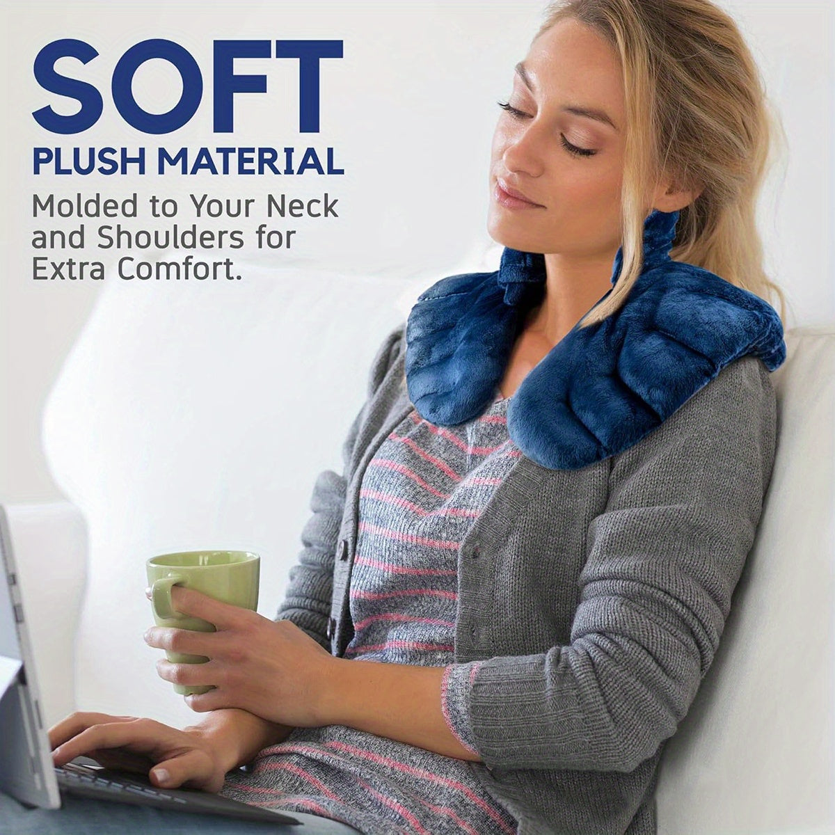 Microwave Heated Neck Heat Pad - Neck and Shoulder Relaxation Heat Compress Pack, Multifunctional Waist and Back Pad/ Reusable Heat Compress Bag Office and Home Therapy Protective Gear