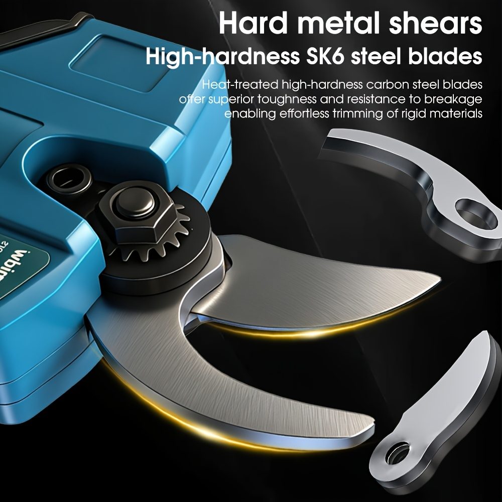 Electric Pruning Shears,1.1" Cutting Diameter Cordless Power Pruner with LCD Display, Brushless Motor Pruning Shears with 2000mAh*1 Rechargeable Batteries for Garden Tree Pruner Branch