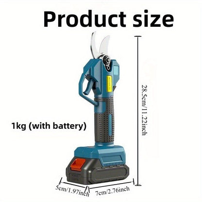 Electric Pruning Shears,1.1" Cutting Diameter Cordless Power Pruner with LCD Display, Brushless Motor Pruning Shears with 2000mAh*1 Rechargeable Batteries for Garden Tree Pruner Branch