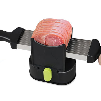 Multifunctional Fresh Meat Cutter Chopper Kitchen Home Slicer Julienne Dicer Mincer Easy to Clean Vegetable Fruit Cutting Tool (with Storage Container & Safety Lid)