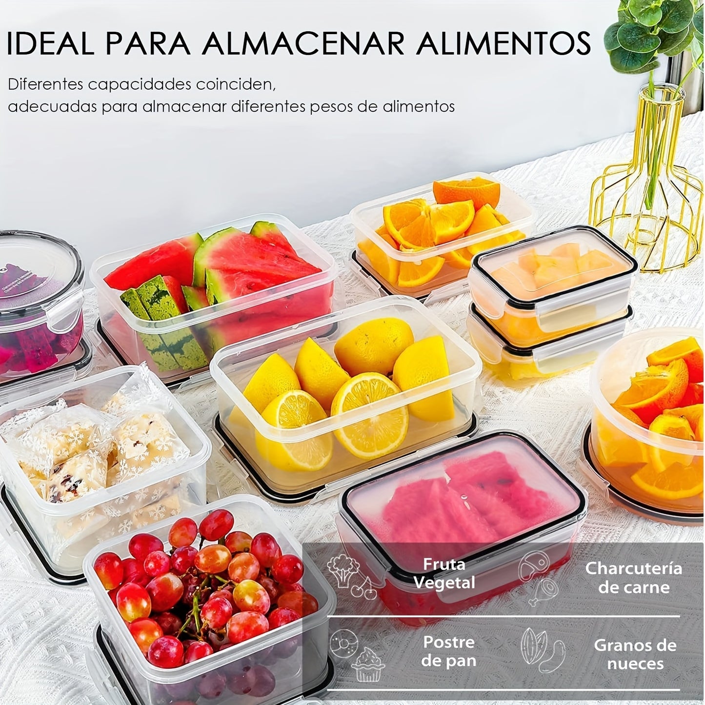 24-Piece Food Storage Container Set, Leak-Proof Bento Lunch Box, Microwave & Dishwasher Safe, Meal Prep, Fridge Organizer, Kitchen Organization Essentials