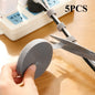 0.5 Inch x 16.5 FT 5PCS Double Sided Hook and Loop Roll Tape | Two Sides, Self Stick, No Adhesive Reusable Cable Ties Wrap for Cable Management, Heavy Duty Extender Straps Long Wire Strips Grey