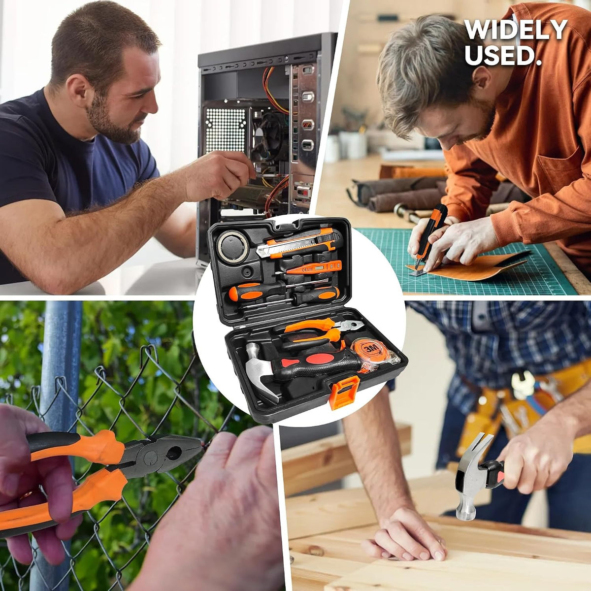 Tool Set Home Repair Tool Kit for Men Women College Students,Household Basic Hand Tool Sets with Case for Home Maintenance,Dorm Essentials and DIY Projects