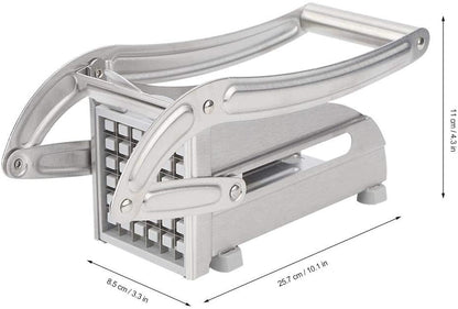 French Fry Cutter for Potatoes, Professional Grade | Durable stainless steel, easy lever operation, fast cutting. Ideal for family meals, parties and batch food prep