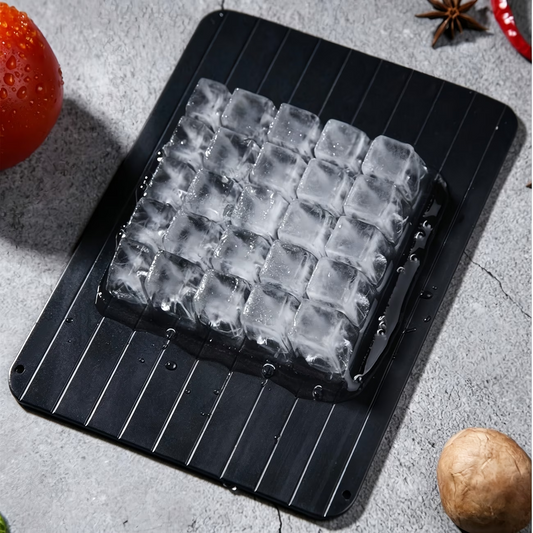 Defrosting Tray - 9.06 Inches Small Size Defroster Plate Thawing Board for Frozen Meat, Natural Heating Defroster Tray