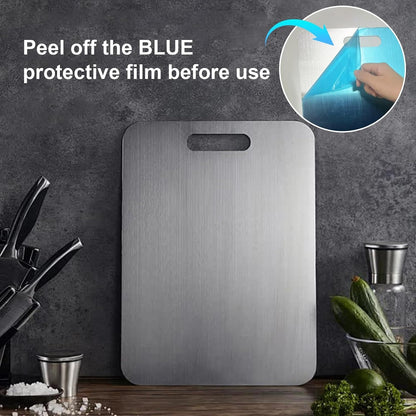 Titanium Cutting Board, NonToxic MetalChopping BoardSet, DishwasherSafe & Warp Proof
