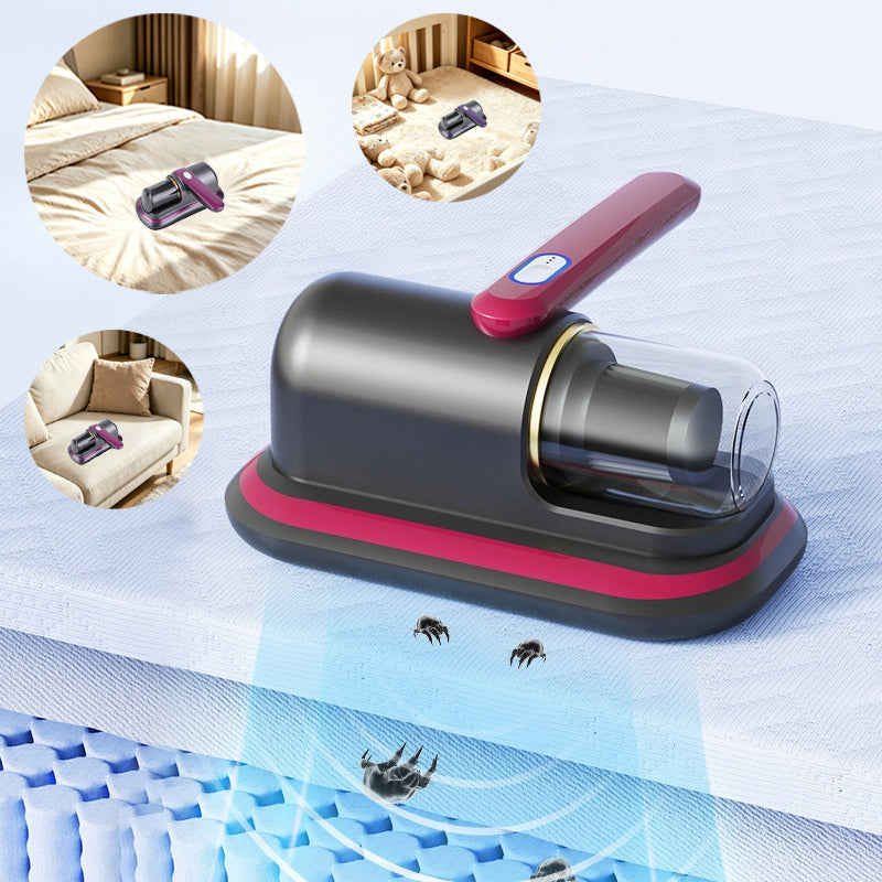 Mattress Vacuum Cleaner -  Cordless Bed Vacuum Cleaner, Powered by UV-C Light & Ultrasonic Technology,8000pa Strong Suction,Low Noise,Suitable for Dust, Pet Hair, Etc.