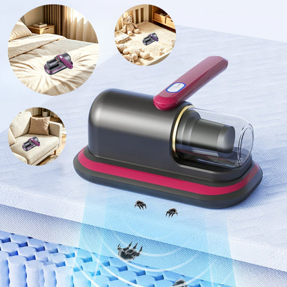 Mattress Vacuum Cleaner -  Cordless Bed Vacuum Cleaner, Powered by UV-C Light & Ultrasonic Technology,8000pa Strong Suction,Low Noise,Suitable for Dust, Pet Hair, Etc.